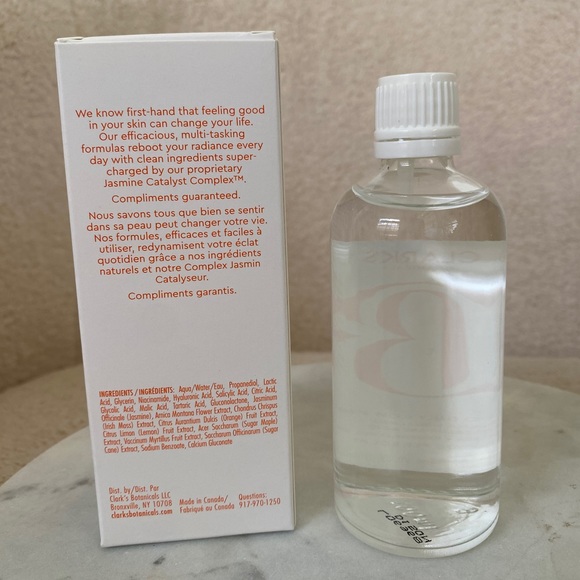 NIB Clark’s Botanicals 7-Acid Daily Glow Peel Exfoliator - Picture 5 of 6